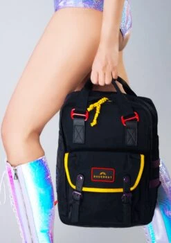 Happy Camper Series Macaroon Backpack In Black