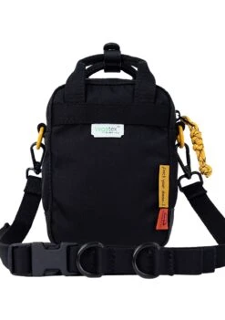 Happy Camper Series Macaroon Tiny Crossbody Bag In Black -Doughnut Bags Outlet Store Doughnut Officials D226HA 0003 F Happy Camper Macaroon Tiny Rave Cute Crossbody Bags BLK b 1