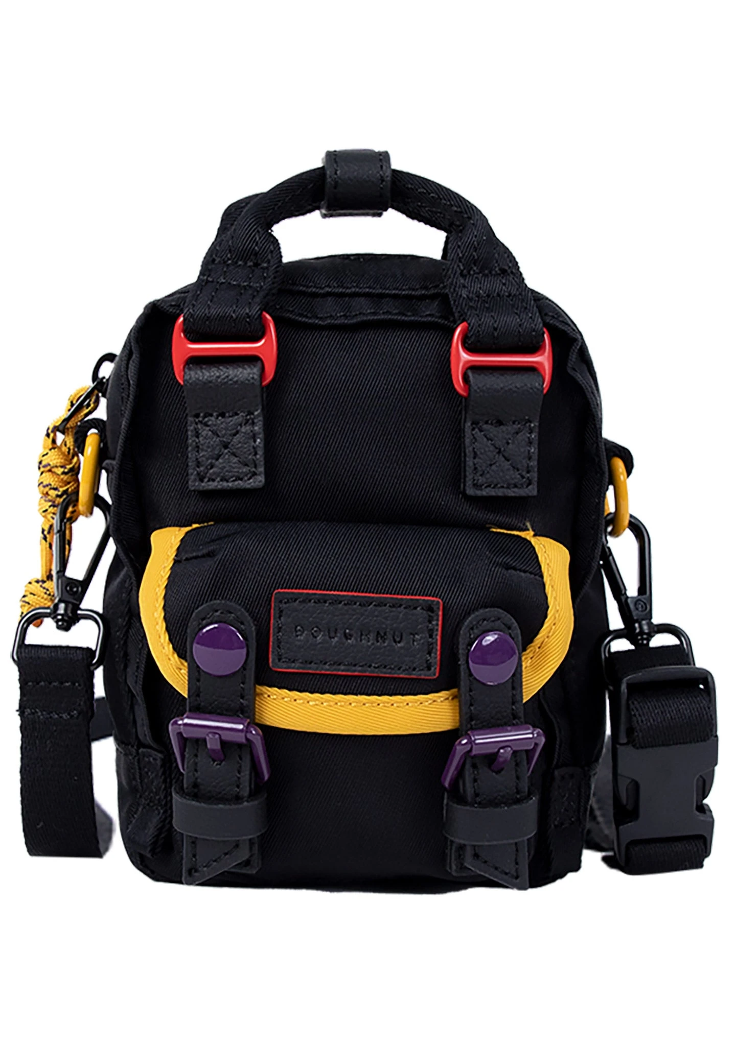 Happy Camper Series Macaroon Tiny Crossbody Bag In Black 6 Happy Camper Series Macaroon Tiny Crossbody Bag In Black - Image 6