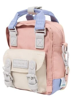 Monet Series Macaroon Tiny Crossbody Bag In Pink X Stone -Doughnut Bags Outlet Store Doughnut Officials D226MN 8808 F Monet Series Pink Stone Macaroon Tiny Rave Cute Crossbody Bags PSTN s 1