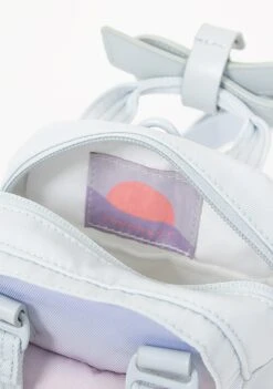 Sky X Ribbon Series Macaroon Tiny Crossbody Bag In Blue Lotus -Doughnut Bags Outlet Store Doughnut Officials D226SRB 0073 F Sky x Ribbon Series Blue Lotus Macaroon Tiny Rave Cute Crossbody Bags BLU d