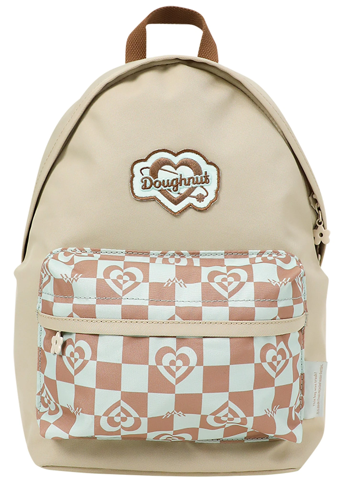 Kaleido Series Plus One Mini Backpack In Mushroom Checked 2 Kaleido Series Plus One Mini Backpack In Mushroom Checked - Image 2