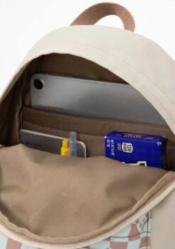 Kaleido Series Plus One Mini Backpack In Mushroom Checked 9 Kaleido Series Plus One Mini Backpack In Mushroom Checked -Doughnut Bags Outlet Store Doughnut Officials D349KD 000195 F Kaleido Series Plus One Mini Rave Festival Backpack MUS d 1