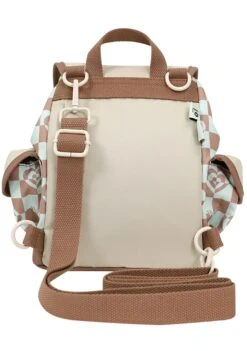 Kaleido Series Lighthouse Convertible Mini Backpack In Mushroom Checked -Doughnut Bags Outlet Store Doughnut Officials D364KD 000195 F Kaleido Series Lighthouse Convertible Mini Rave Festival Backpack MUS b