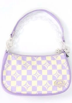Kaleido Series Priestess Crossbody Bag In Buttery Checked 17 Kaleido Series Priestess Crossbody Bag In Buttery Checked -Doughnut Bags Outlet Store Doughnut Officials D366KD 000194 F Kaleido Series Priestess Rave Cute Crossbody Bags BUT f