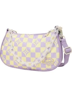 Kaleido Series Priestess Crossbody Bag In Buttery Checked 11 Kaleido Series Priestess Crossbody Bag In Buttery Checked -Doughnut Bags Outlet Store Doughnut Officials D366KD 000194 F Kaleido Series Priestess Rave Cute Crossbody Bags BUT s