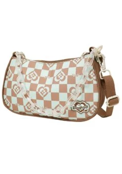 Kaleido Series Priestess Crossbody Bag In Mushroom Checked -Doughnut Bags Outlet Store Doughnut Officials D366KD 000195 F Kaleido Series Priestess Rave Cute Crossbody Bags MUS s