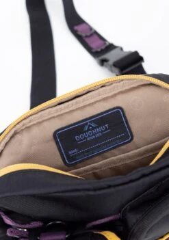 Happy Camper Series Binocular Crossbody Bag In Black -Doughnut Bags Outlet Store Doughnut Officials D395HA 0003 F Happy Camper Binocular Rave Cute Crossbody Bags BLK d