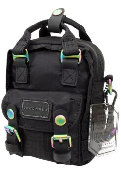 Gamescape Series Macaroon Tiny Crossbody Bag In Black -Doughnut Bags Outlet Store DoughnutOfficialGamescapeSeriesBlackMacaroonTinyCuteCrossbodyBagsBLK s 1