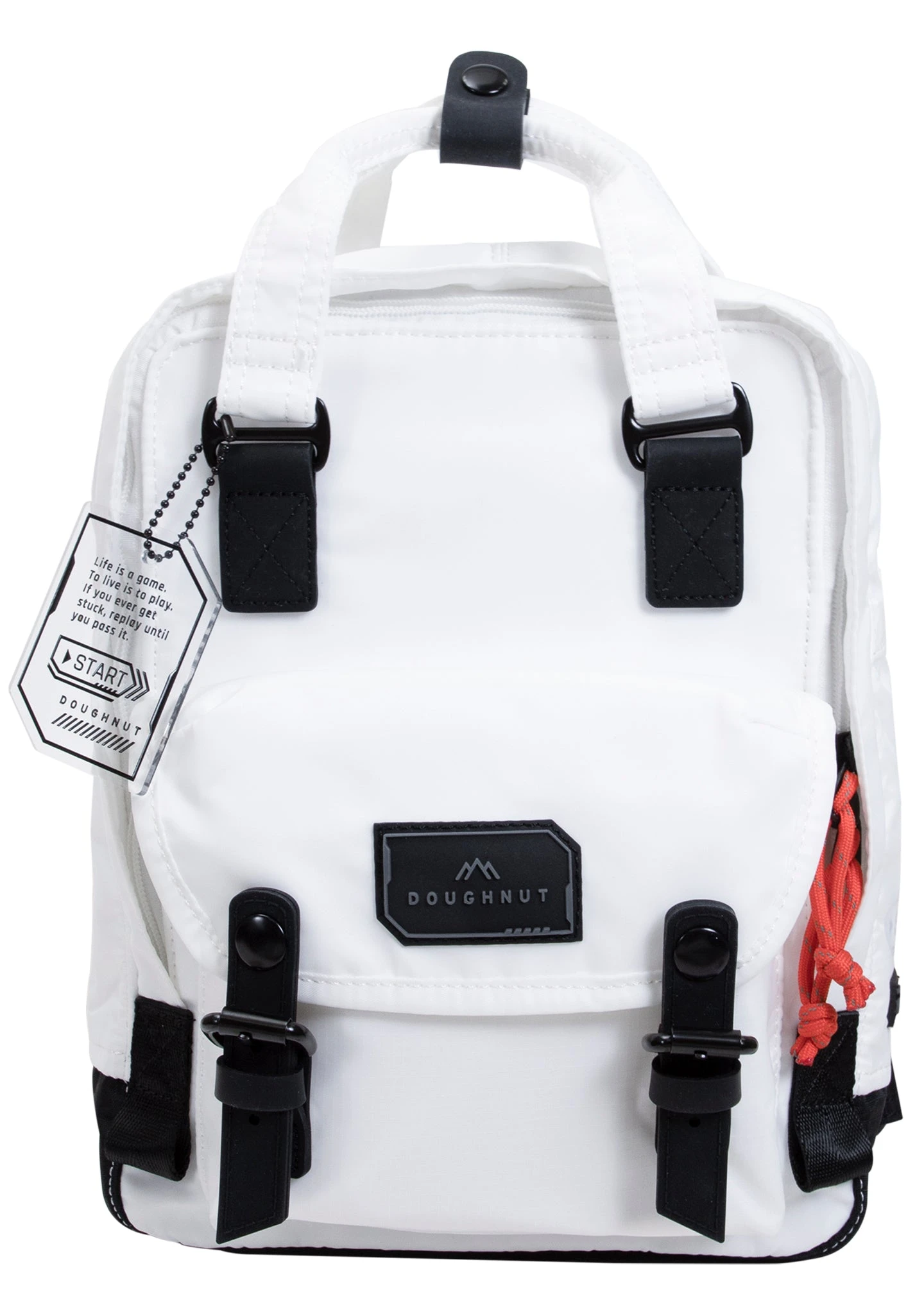 Gamescape Series Macaroon Mini Backpack In White 2 Gamescape Series Macaroon Mini Backpack In White - Image 2