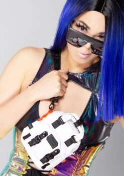 Gamescape Series Macaroon Tiny Crossbody Bag In White