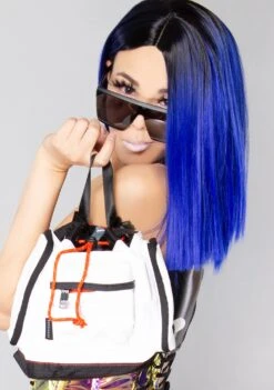 Gamescape Series Pyramid Tiny Convertible Backpack In White