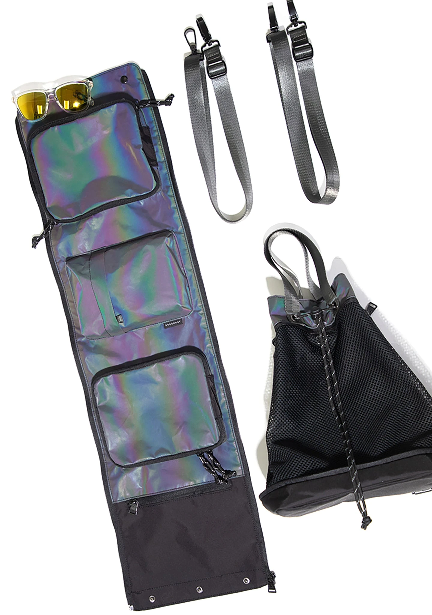 Limelight Series Pyramid Convertible Backpack In Dark Rainbow 5 Limelight Series Pyramid Convertible Backpack In Dark Rainbow - Image 5